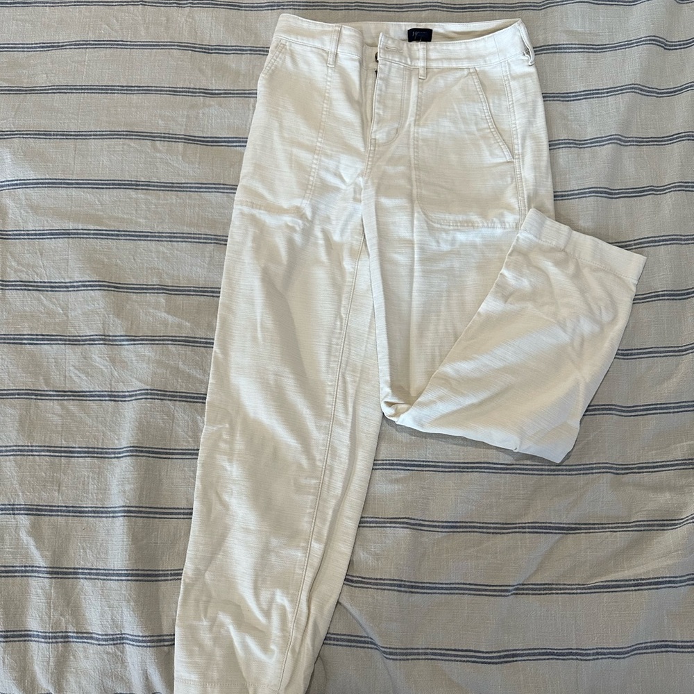 J. Crew ecru pants size 0